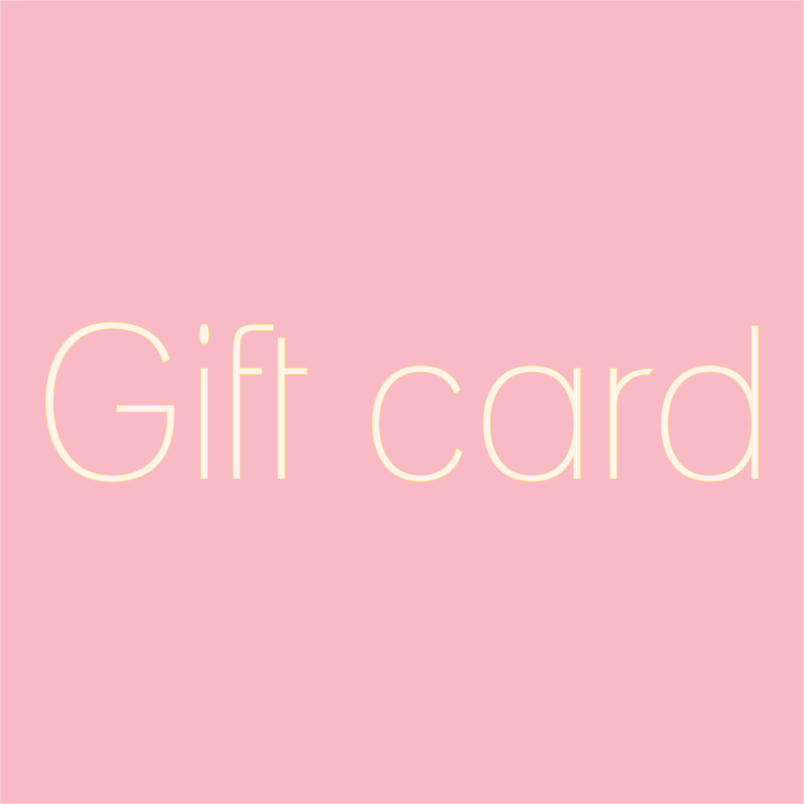 Gift card roze/ pink Iris May