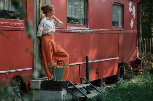 May-Belle Cropped blouse See you at six _English - Afbeelding 7