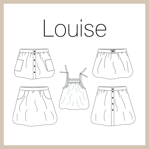 Louise top en rok (met e-book)