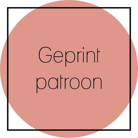 Geprint naaipatoon